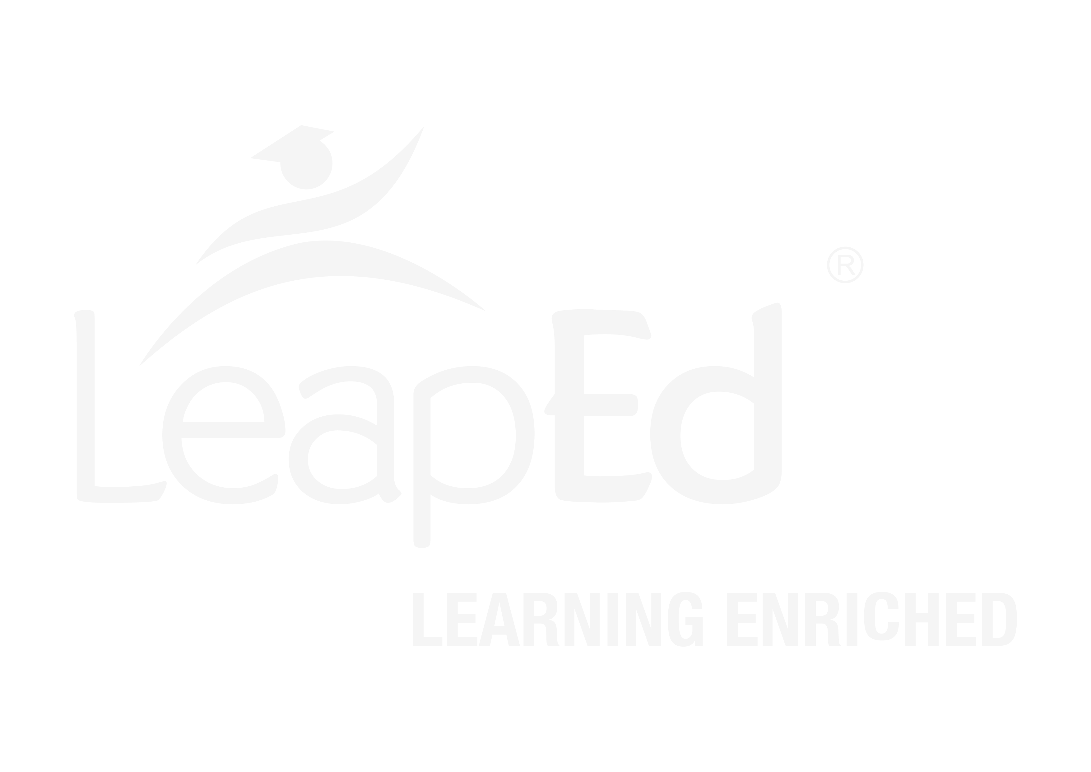 LeapEd logo reversed out in white