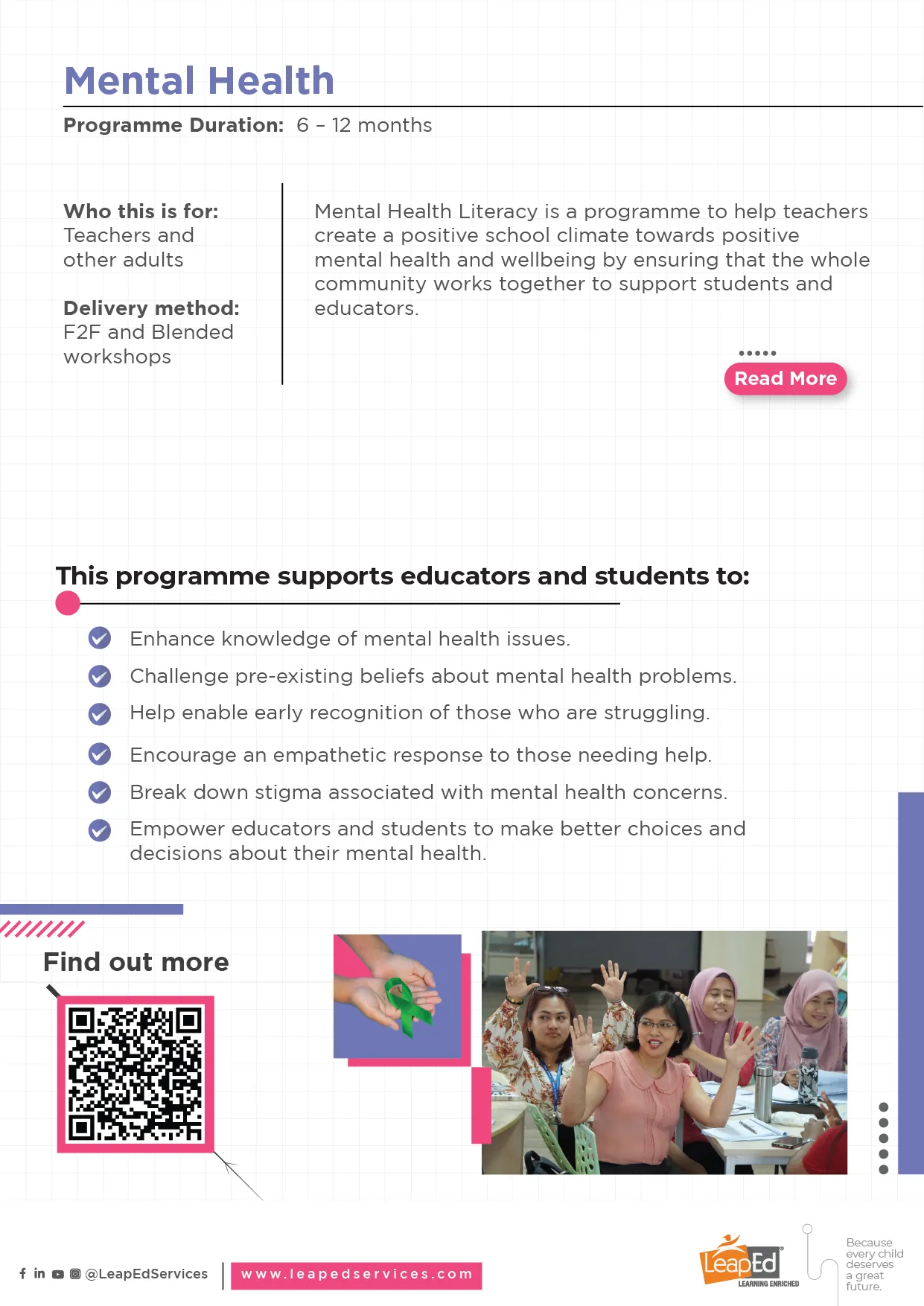 Mental Health Literacy brochure